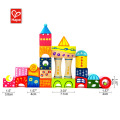 Wholesale creative safe material wooden educational building block toy construction puzzle
